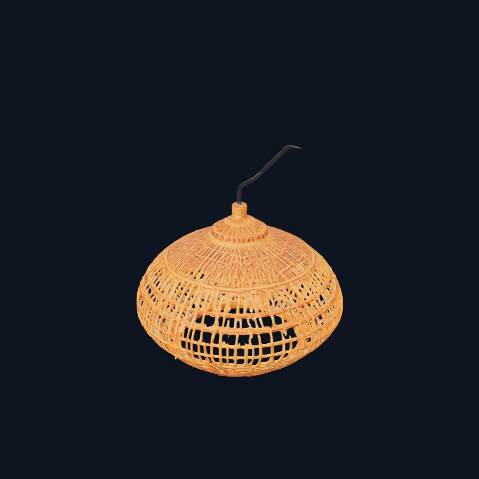 Wicker Pendant Light Model Pack